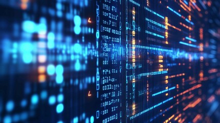 Digital background for tech, AI, data, audio, graphics, and more