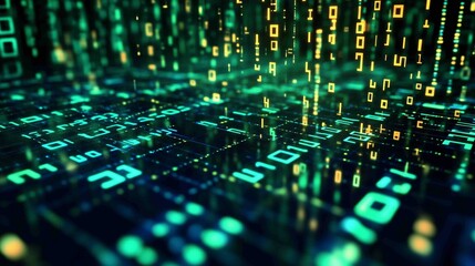 Digital background for tech, AI, data, audio, graphics, and more