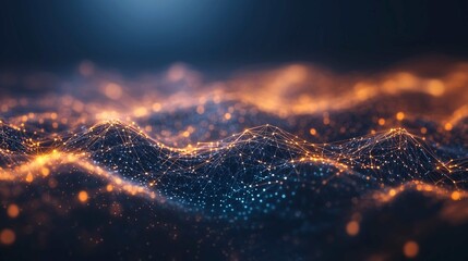 Digital background for tech, AI, data, audio, graphics, and more