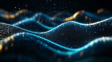 Digital background for tech, AI, data, audio, graphics, and more
