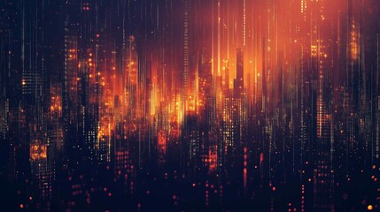 Canvas Print - digital background for tech, ai, data, audio, graphics, and more