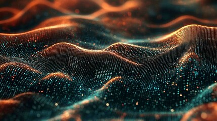Wall Mural - digital abstract background. can be used in the description of network abilities, technological proc