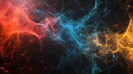 Wall Mural - digital abstract background. can be used in the description of network abilities, technological proc