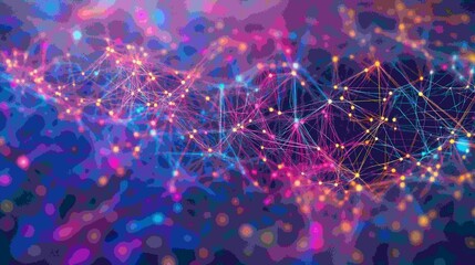 Wall Mural - digital abstract background. can be used in the description of network abilities, technological proc