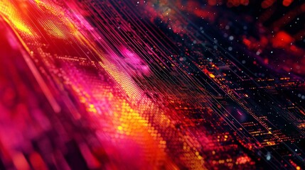 Wall Mural - digital abstract background. can be used in the description of network abilities, technological proc