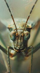 Poster - Macro Photography: A Close-Up Look at an Insect's Face