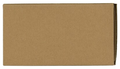 Poster - brown cardboard box isolated over white