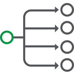 Sticker - illustration of a icon data pipelines