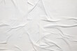 © Kwangmoozaa - white crumpled and creased glued wrinkled paper poster texture background