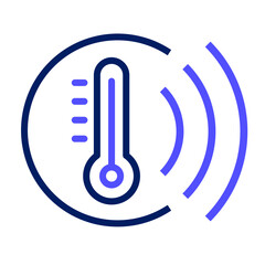 Sticker - illustration of a thermometer