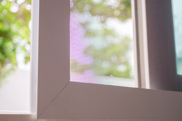 mosquito net wire screen on house window protection against insect