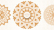 © pixelpro9 - Luxury mandala background with golden arabesque pattern arabic islamic east style, Set of hand drawn mandala elements