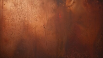 Wall Mural - An abstract, brown, orange, and rust texture with grunge.