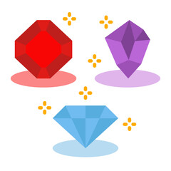 Sticker - Magic diamonds Icon