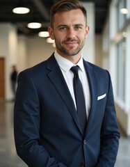 Poster - portrait of a businessman