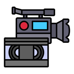 Canvas Print - Video camera Icon