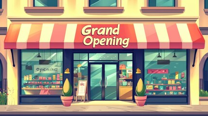 Small business storefront with a 