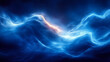 © Alina Tymofieieva - Vibrant blue and orange cosmic waves swirling in the depths of space, creating a captivating celestial atmosphere at night
