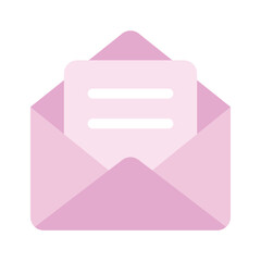 An envelope containing a document, representing email or mail vector