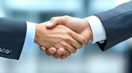 Business Handshake Agreement Deal Partnership Success Close Up