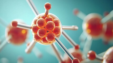 Fototapete - Understanding Atomic Structures The Building Blocks of Matter Explored
