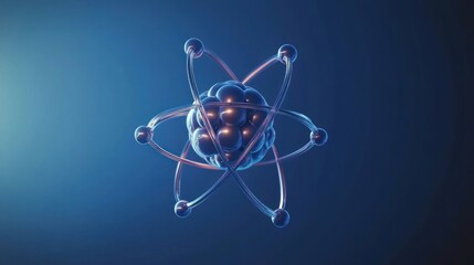 Fototapete - Exploring the Fascinating World of Atomic Structures and Their Importance in Science