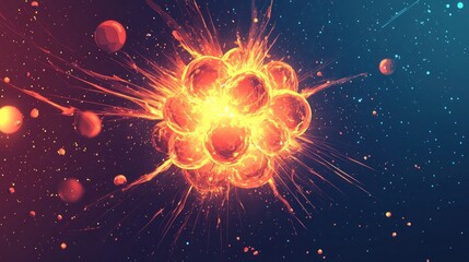 Poster - Exploring the Mysteries of Atomic Structure and Energy Releases in the Universe