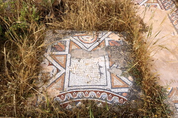 ancient mosaic of Jerash Gerasa, Jordan