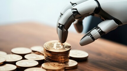 Aufkleber - The Future of Finance How Robotics and AI Transform Cryptocurrency Transactions