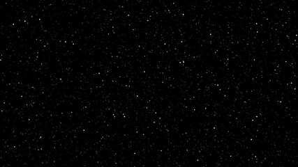 Wall Mural - fast speed black screen animation through start in space