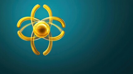 Fototapete - Exploring the Fascinating World of Atomic Structure and Its Implications for Science and Technology