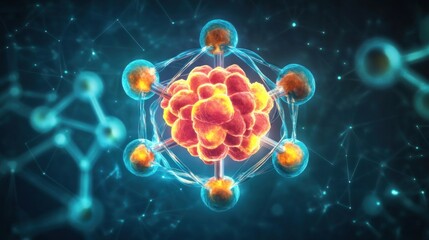 Fototapete - Understanding the Structure of Atoms The Building Blocks of Matter in the Universe
