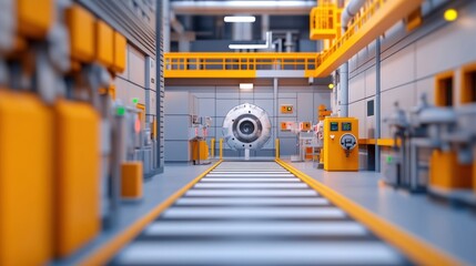 Aufkleber - Exploring the Intricate Details of a Modern Industrial Facility with Advanced Machinery