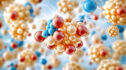 Fototapete - Understanding Atomic Structure The Fundamental Building Blocks of Matter