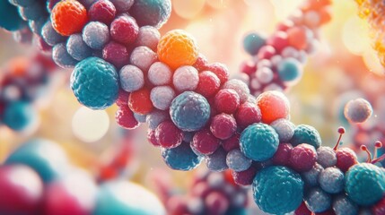 Aufkleber - Exploring the Complex World of Cellular Structures and Molecular Interactions