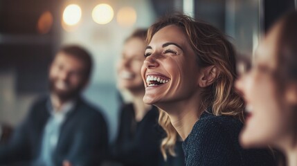 Poster - Joyful Moments of Laughter Among Friends