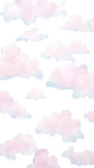 Wall Mural - png cloud pattern backgrounds nature sky.