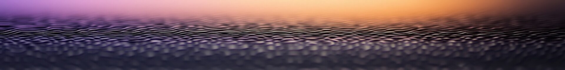 Aufkleber - panoramic banner surface catch the warm glow of a sunset, creating an abstract display of colors and shapes, inviting a tranquil atmosphere