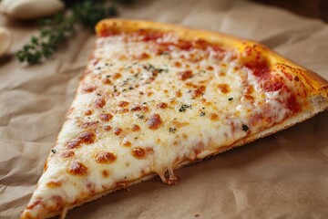 Canvas Print - pizza slice topped with gooey cheese flavorful toppings, an irresistible choice for any pizza enthusiast