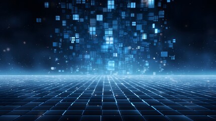 
Cyber winter background, copy space for text