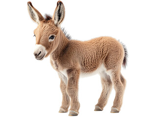 Aufkleber - Cute baby donkey isolated on transparent background