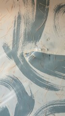 Wall Mural - Abstract Brush Strokes in Blue and White Tones