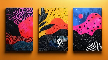 Poster - Abstract Art Triptych