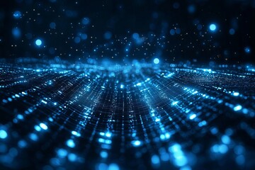 Digital Technology background of data and network created with Generative AI