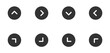 © Ilchenko Oleg - Arrow icon. Right, left and next symbol. Web round button sign in vector flat