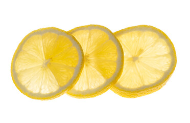 
Lemons, white background