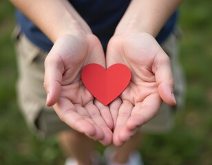 Poster - hands holding heart