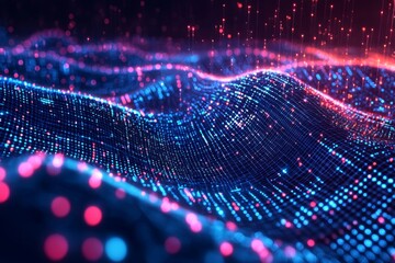 Digital Technology background of data and network