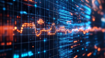 digital data flow.