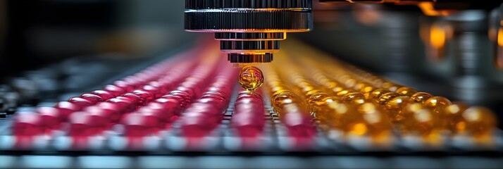 Leinwandbilder - Cutting-Edge Laser Technology Powering Precision Manufacturing in a Futuristic Industrial Facility. High-tech automation and innovation in metal fabrication and production.